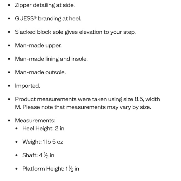 Guess FEARNE women’s boots 8.5 - Picture 10 of 13